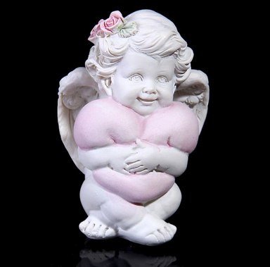 3D форма силиконовая "Ангел девочка с сердцем №1"