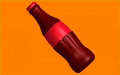 Пластиковая форма "Бутылка с газировкой"
