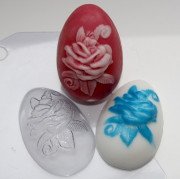 Пластиковая форма "Яйцо/Роза"