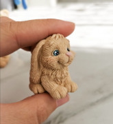 3D Форма силиконовая "Мини кролик сидит"