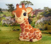 3D Форма силиконовая "Пушистый жирафик" (предварительный заказ)