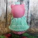 3D форма силиконовая "Свинка в вязаном платье"