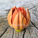 3D Форма силиконовая "Тюльпан Orange Flame" 4 на форме(предварительный заказ)