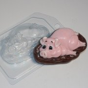 Пластиковая форма "Свинюшка в грязюшке"