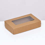 Коробка складная, крафт, 20 х 12 х 4 см