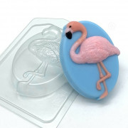 Пластиковая форма "Фламинго на овале"