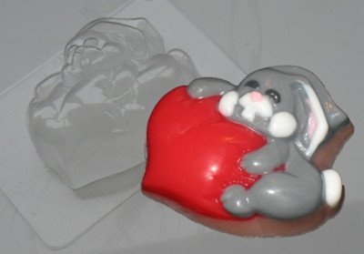 Пластиковая форма "Влюбленный заяц"