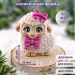  2D Форма силиконовая "Овечка с бантиками"