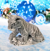 3D Форма силиконовая "Молодой тигр сидящий" (предварительный заказ)