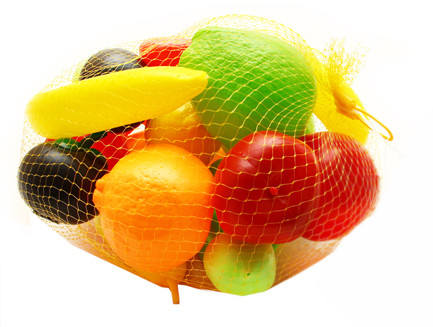 Сетка для фруктов, желтая, 5 метр