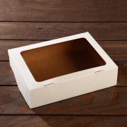 Коробка сборная "Эко" белая, 21х15х5 см