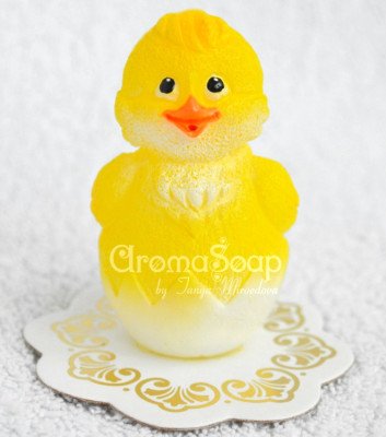3D форма силиконовая "Яйцо-цыпленок в скорлупе" (предварительный заказ)