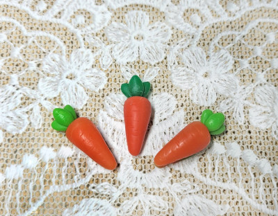 3D Форма силиконовая "3 мини морковки" (предварительный заказ)