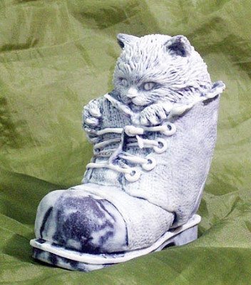 3D форма силиконовая "Кот в ботинке" (предварительный заказ)