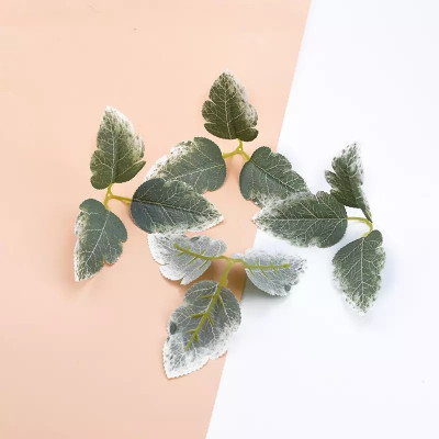 Лист хризантемы с напылением, 15шт