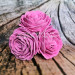 3D Форма силиконовая "Тройник роз Pink"