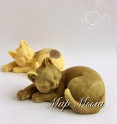 3D форма силиконовая "Кошечка спит"