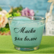 Наклейки "Маска для волос", 3 шт., 5х5 см